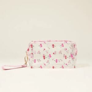 Stone & Stitch Clear Cherries Cosmetic Bags
